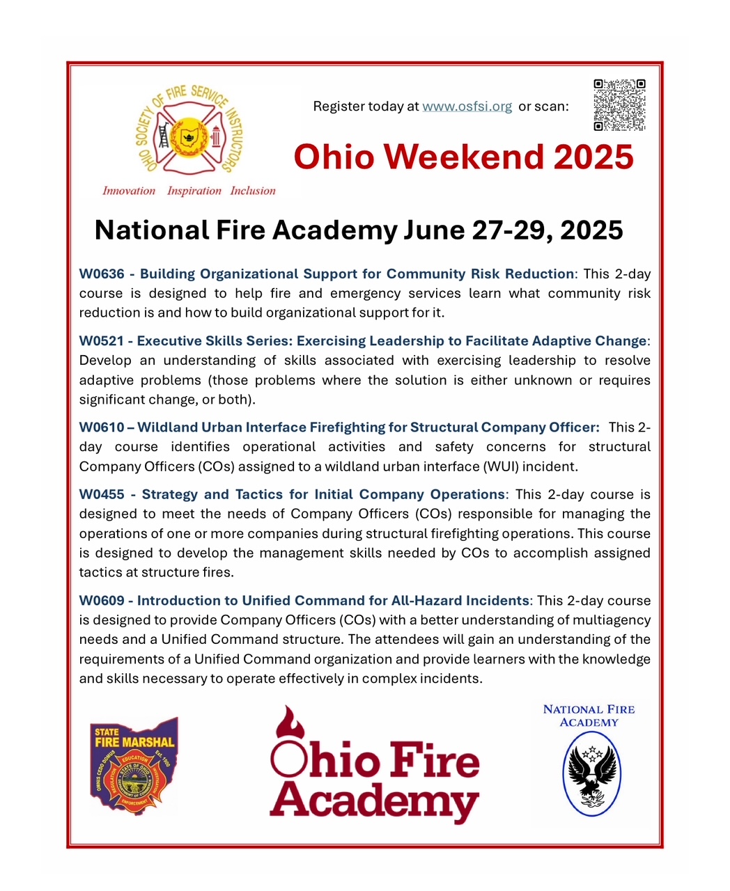 ohio fire Academy 01.29.2025 NEOFCA